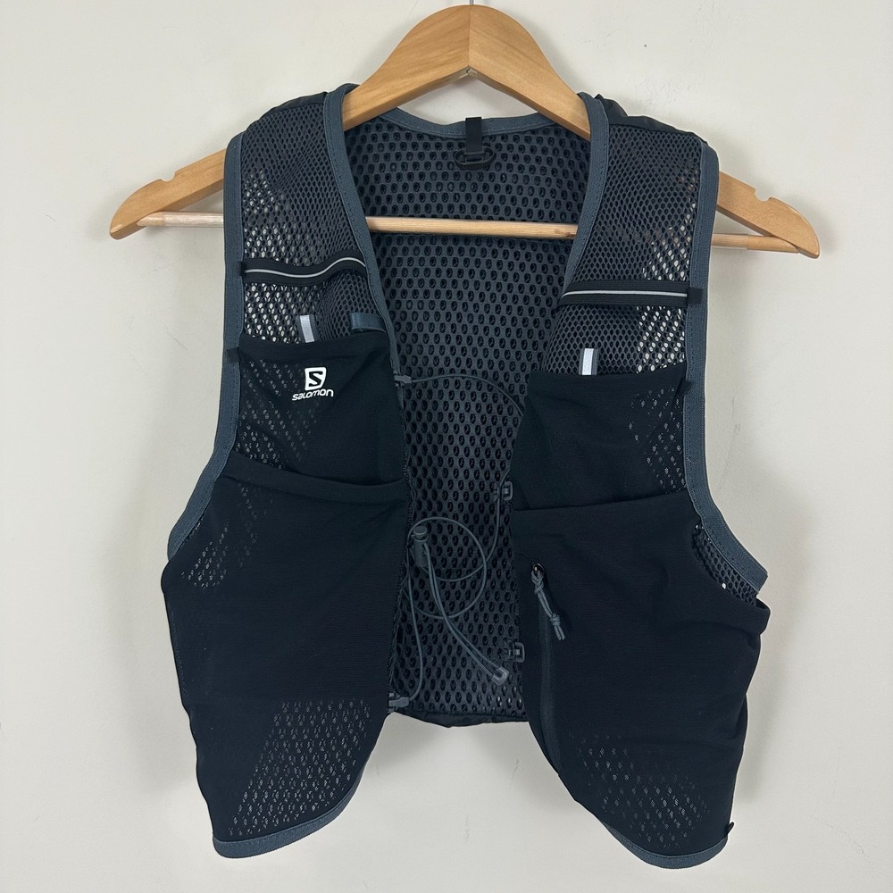 Salomon Active Skin 8 Hydration & Trail Running Vest Black Adjustable Unisex XL